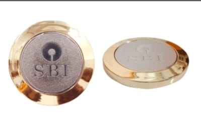 metal table top sbi logo
